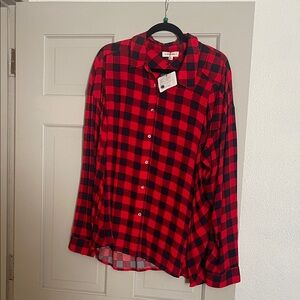 Eesome Red and Black Checkered Shirt